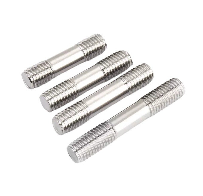 DIN Standard Zinc Finish Double Bolt Threaded Rod Stud Bolt for Industrial Applications and M3 M4 M5 M6 M8 M10 M12 M16 M20