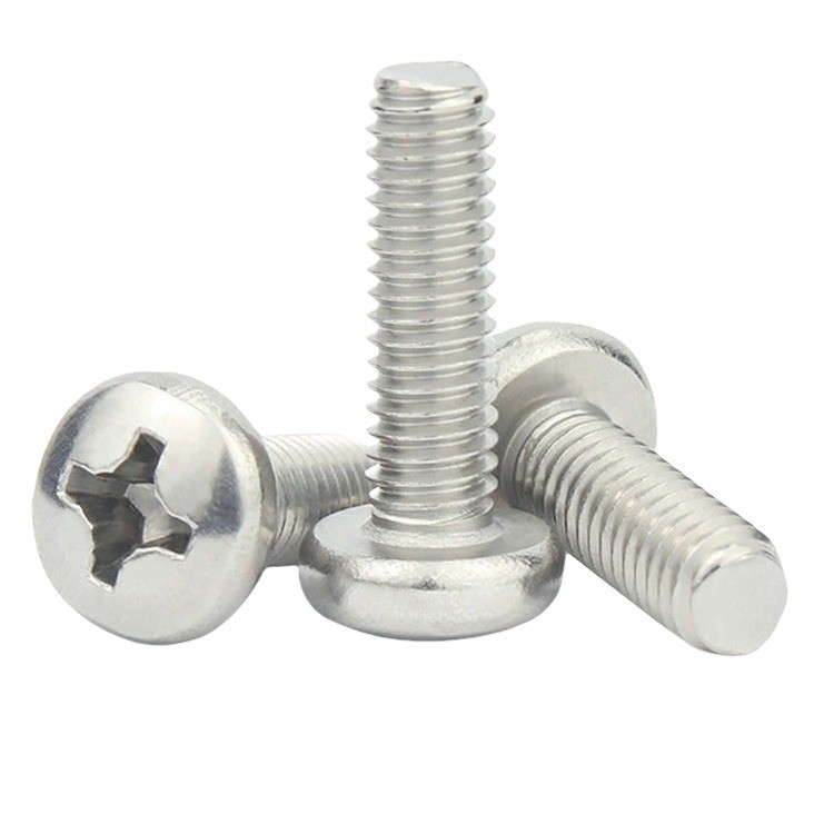Stainless Steel Metric DIN 7985 Phillips Pan Head Machine Screw M2 M3 M4 M5 M6 M7 M8 M10 6-32 for Industrial Applications