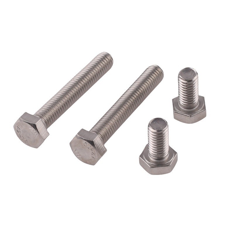 Plain Finish Metric Measurement System 8.8 Grade Hex Bolts and Nuts M6-M36 M10 DIN933 934 for Heavy-Duty Applications