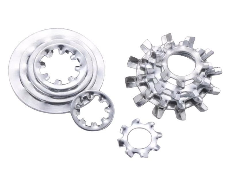 Black Finish DIN6797J 304 Stainless Steel Inner Toothed Serrated Lock Washer M2-M30 for Durable Healthcare Applications