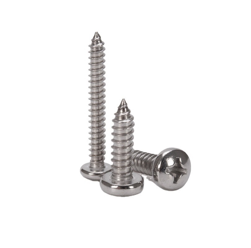 Stainless Steel 304 Truss Pan Mushroom Umbrella Head Cross Wood Self Tapping Screw with INCH Measurement System