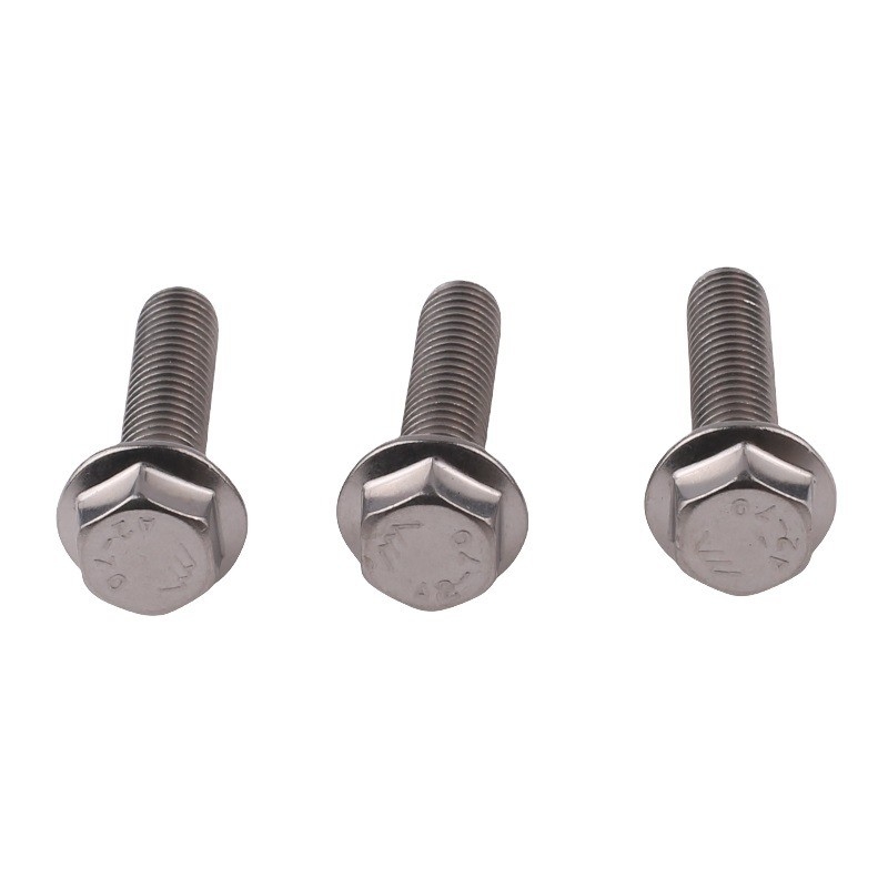 Sliver Carbon Steel Black Oxide Hex Flange Bolt Half Thread DIN6921 Standard Stainless Steel 4.8 8.8 10.9 12.9 with ZINC Finish