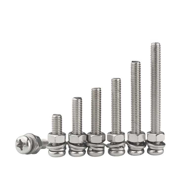 Carbon Steel Assembled Machine Screw Metric Measurement System M1.6 M2 M2.5 M3 M4 M5 M6 M8 M10 M12 M14 M16 M20 GB Standard