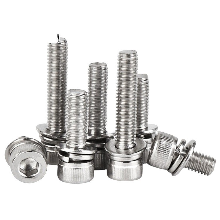 GB Standard Blue Dyed Finish M5 M6 M8 Stainless Steel SS 304 316 316L Hex Socket Head Cap Sems Screw DIN912 Measurement System INCH