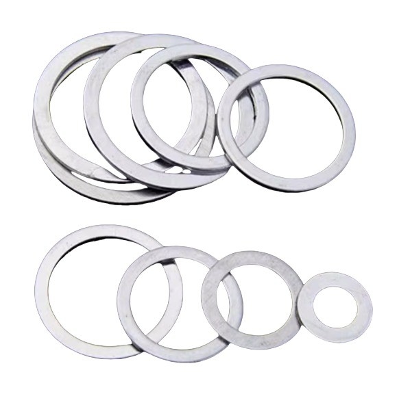 DIN125 A2 304 Stainless Steel Flat Washers 200HV Plain Gasket Set for M3-M30 Sizes Oil Gas Industry Corrosion Resistant