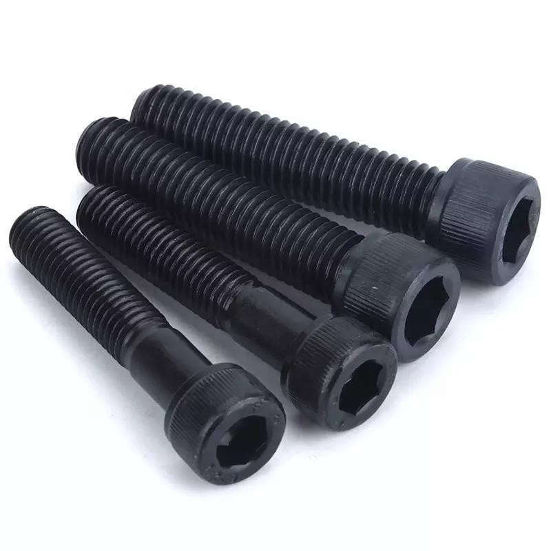 GB ROUND Head Metric Black Hex Allen Key Bolts DIN 912 Screw Full Thread Socket Bolt Screws Carbon Steel 8.8/ 10.9/ 12.9