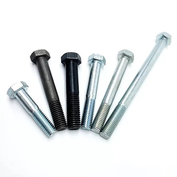 Metric Measurement System M6-M36 M10 Black Hex Bolt Nut Washer DIN933 8.8 12.9 Grade BLUE DYED Finish for Manufacturing