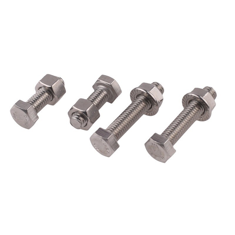 Stainless Steel ANSI/ASME M8 Hex Head Bolt Grade 4.8/ 8.8/ 10.9/ 12.9 Half Thread Bolt And Nut Pernos Din 931 Zinc Finish