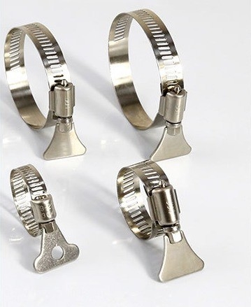Industrial Grade Stainless Steel Collar Pipe Clamps for Water and Gas Pipes Metric Measurement System