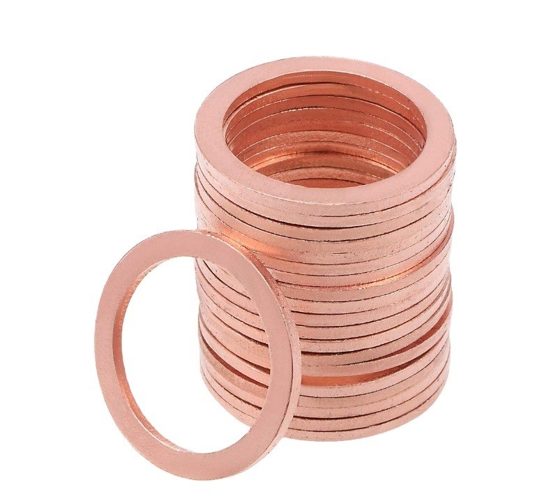 Mining Custom Red Copper Washer Thin Metal Brass Flat Washer M3 M4 M5 M6 M8 M10 M12 M14 M16 M18 M20 M22 M24 M27 M30