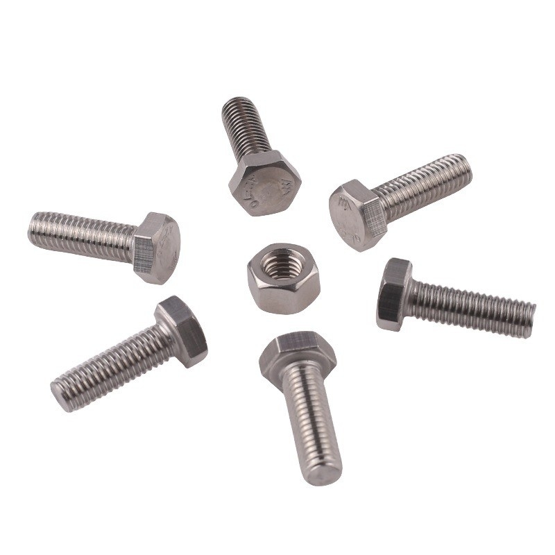 Blue Dyed Finish DIN Standard Titanium Hex Bolt And Nut M3 M4 M5 M6 M8 M10 M12 M14 M16 M20 With HEX Head Style