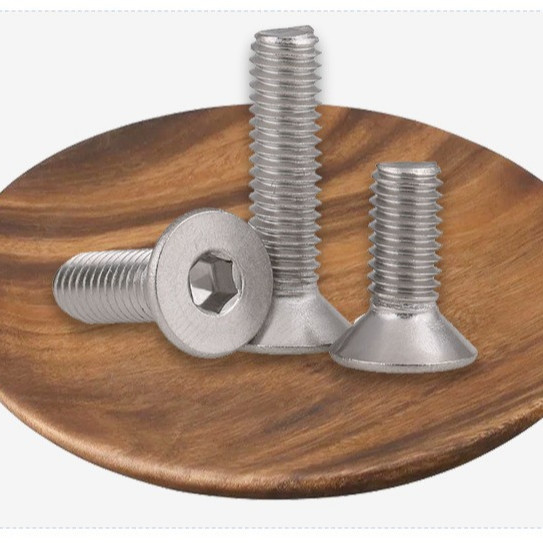 Sliver Finish DIN Standard A2 Stainless Steel Countersunk Head Bolts M2 M2.5 M3 M4 M5 M6 M8 M10 M12 for Construction