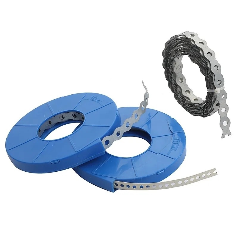 100% QC Passed High Durability Perforated Steel Tape Plastic Sprayed Tape Metal White and Long-lasting Performance 12mm Width