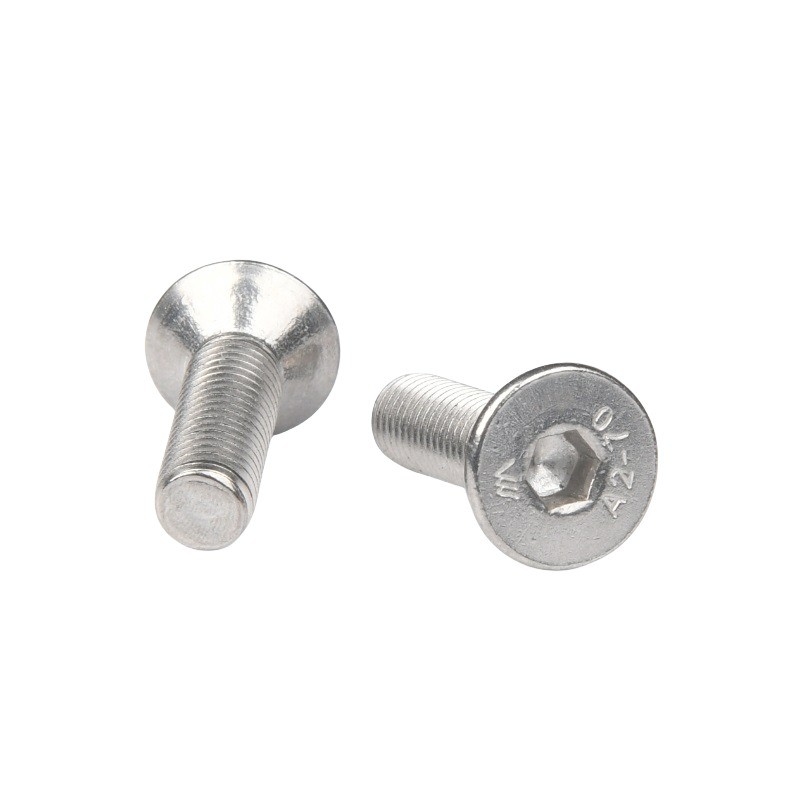 Stainless Steel Hex Bolt Countersunk Head Screw for Construction Projects M1.6 M2 M2.5 M3 M4 M5 M6 M8 M10 M12 M14 M16 M20