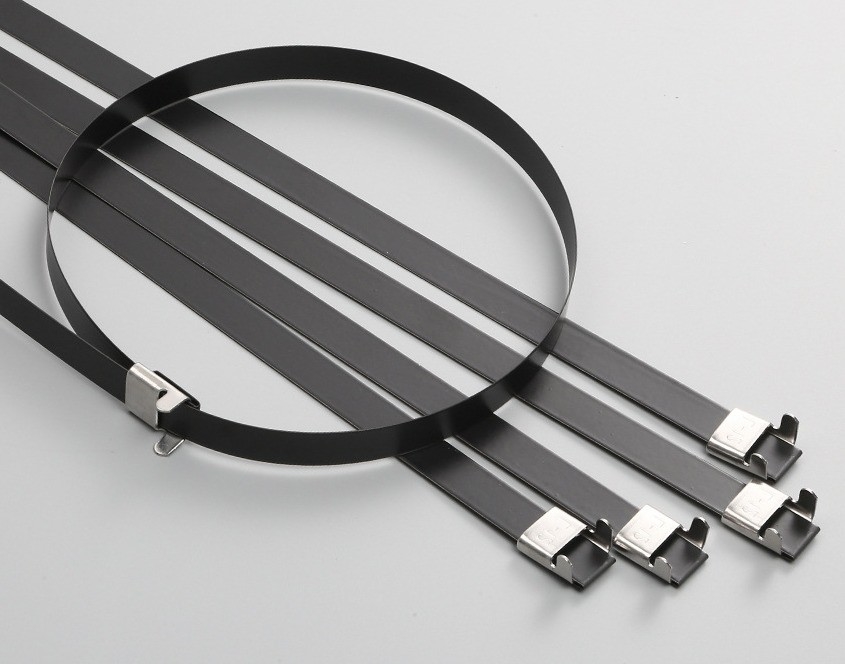 Heat-Resistant White Stainless Steel Cable Ties 304/316 Self-Locking Metal Zip Tie with 100% QC Passed Certification