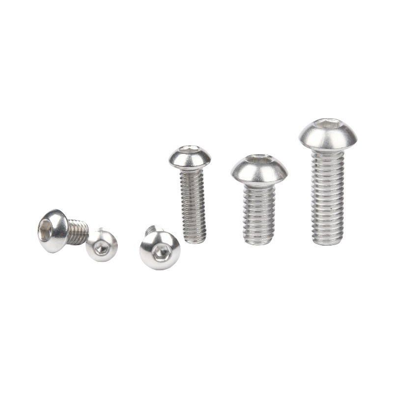 Stainless Steel 304 316 Hex Socket Pan Head Screw Button Head Screw with Black Oxide Finish in Metric Measurement System