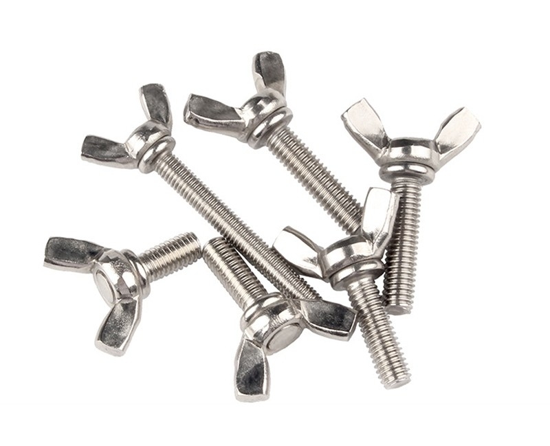 ANSI/ASME Standard M6 M8 M10 Stainless Steel Wing Bolt And Nuts Resistant to Corrosion for Industrial Machinery