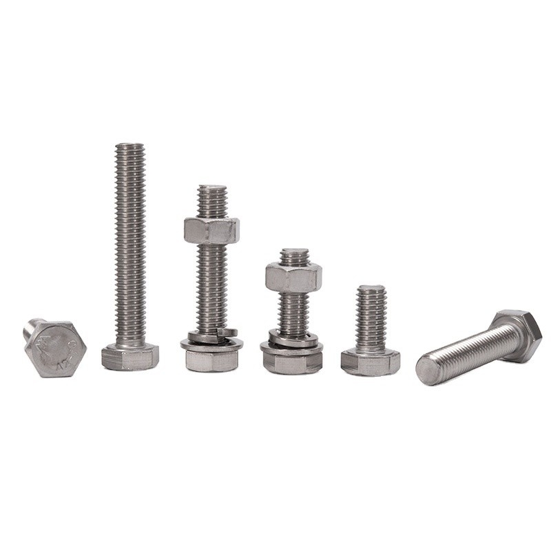 ZINC PLATED Stainless Steel Hex Bolt and Nuts Washer 304 316 for High Tensile Strength in Industrial Applications