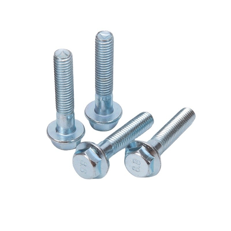 High Grade A2-70 Carbon Steel 5/16 Flanged Hex Head Bolts Fully Threaded 5/16&quot;-18 x 3/4&quot; Grade 5 for Customer Requirements