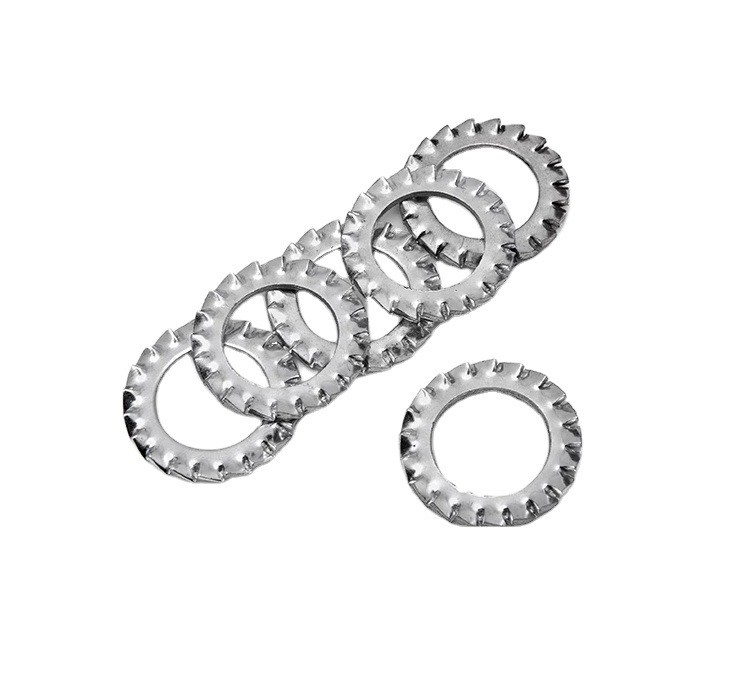 Enhanced Fastening Performance with Stainless Steel Black Finish Star External Toothed Lock Washer DIN 6797 M6-M30