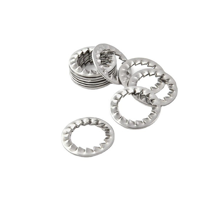 ZINC Finish Stainless Steel Internal Tooth Star Lock Washer for Enhanced Durability M6 M8 M10 M12M14 M16M18M20M22M24M27m30