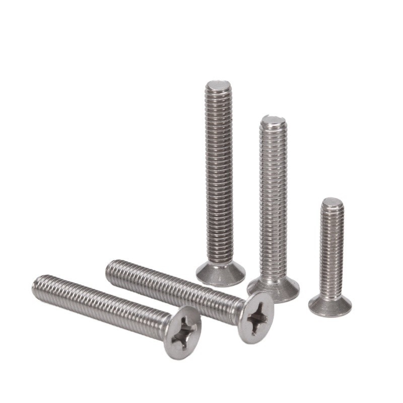 Stainless Phillips Oval Head Machine Screw 18-8 304 Stainless Steel Grade 8.8/10.9/12.9 SS304 SS316 1/4''-20 X 3'' Bolt
