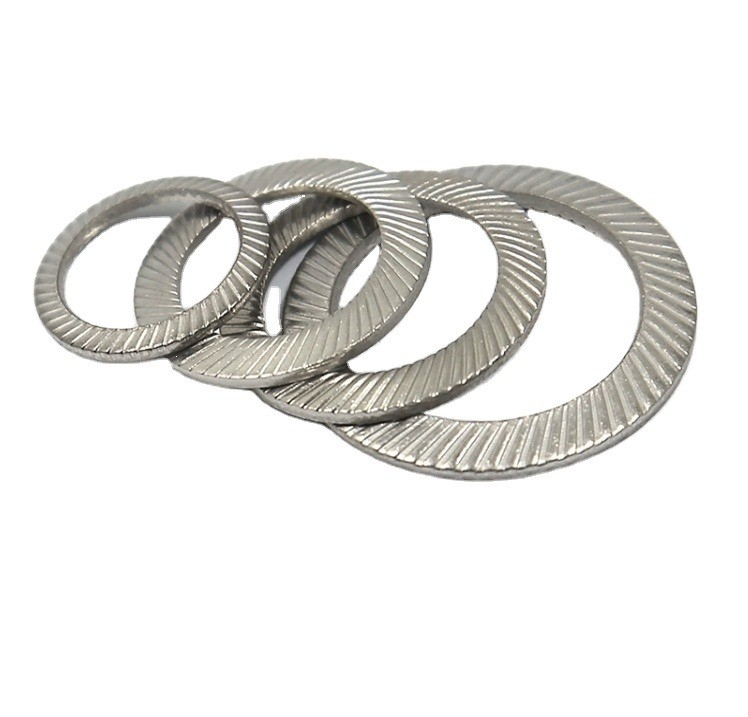 Carbon Steel SS304 Stainless Steel Self Lock Spring Washer DIN9250 for Water Treatment M3M4M5M6M8M10M12M14M16M18M20M22M24M27m30