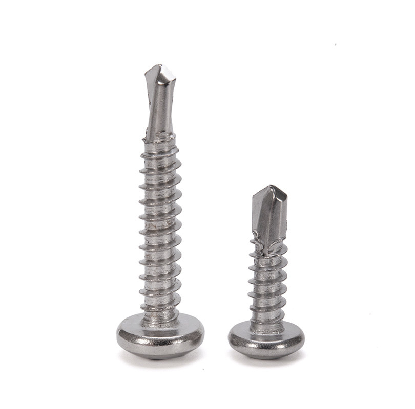 ZINC PLATED Stainless Steel 304 Carbon Steel 435 BI Metal Hex Head DIN Standard Self Drilling Screws for Sheet Metal