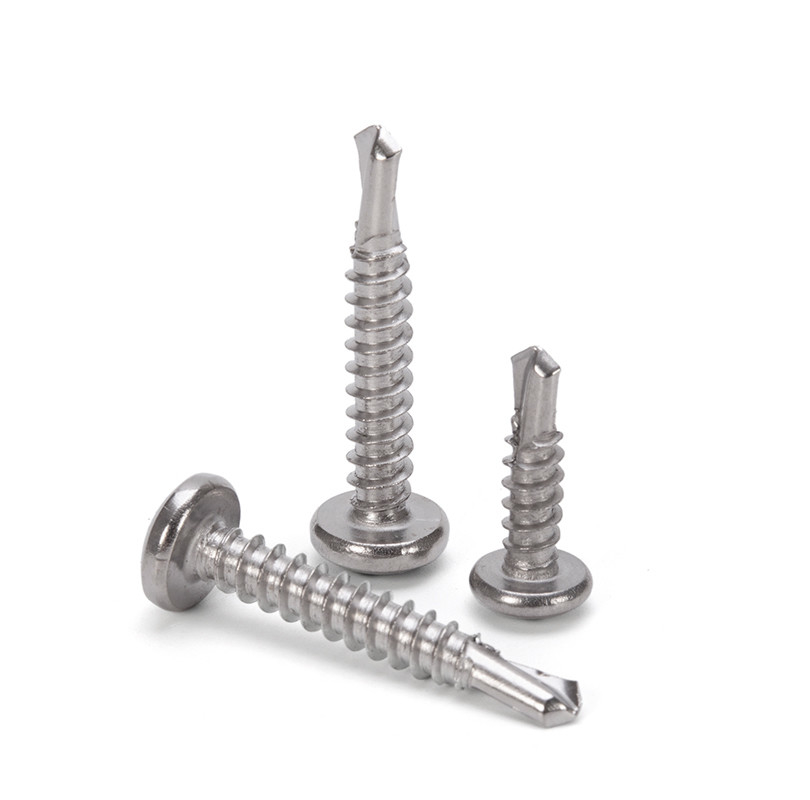Steel INCH Measurement System Stainless Steel Phillips Button Head Self Drilling Screw by Oukailuo with ZINC PLATED Finish
