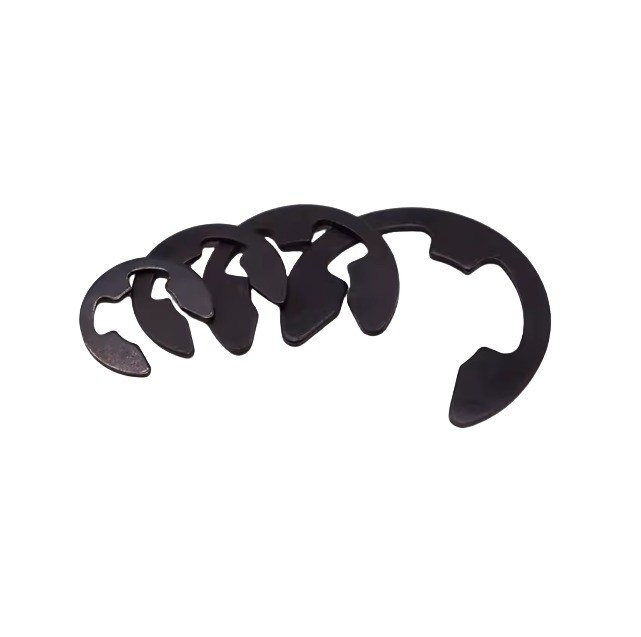 DIN6799 GB896 Stainless Steel E-Shaped Snap Ring Black Open Retaining Ring E Type Circlip for Mining Machinery Parts