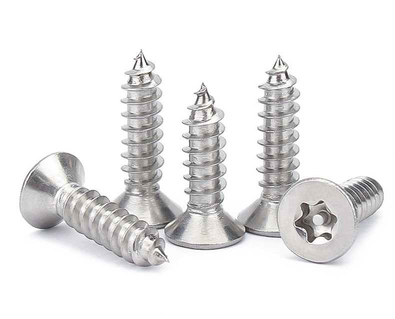 Plain Finish M5 M6 M8 Metric Micro Stainless Steel Galvanized Cross Concrete Flat Head Wood Roofing Self Tapping Screws