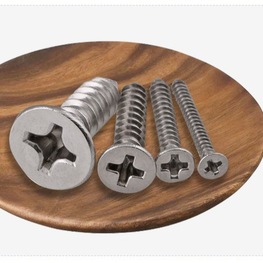 ANSI/ASME Standard SS304 SS316 Stainless Steel Self Tapping Deck Screw DIN7982 for Construction Corrosion Resistant