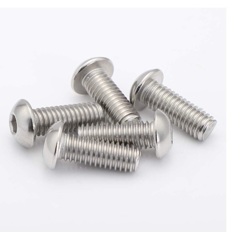 1/4-20 x 3/8 Inch Button Head Socket Cap Bolts Screws Allen Screw Metric