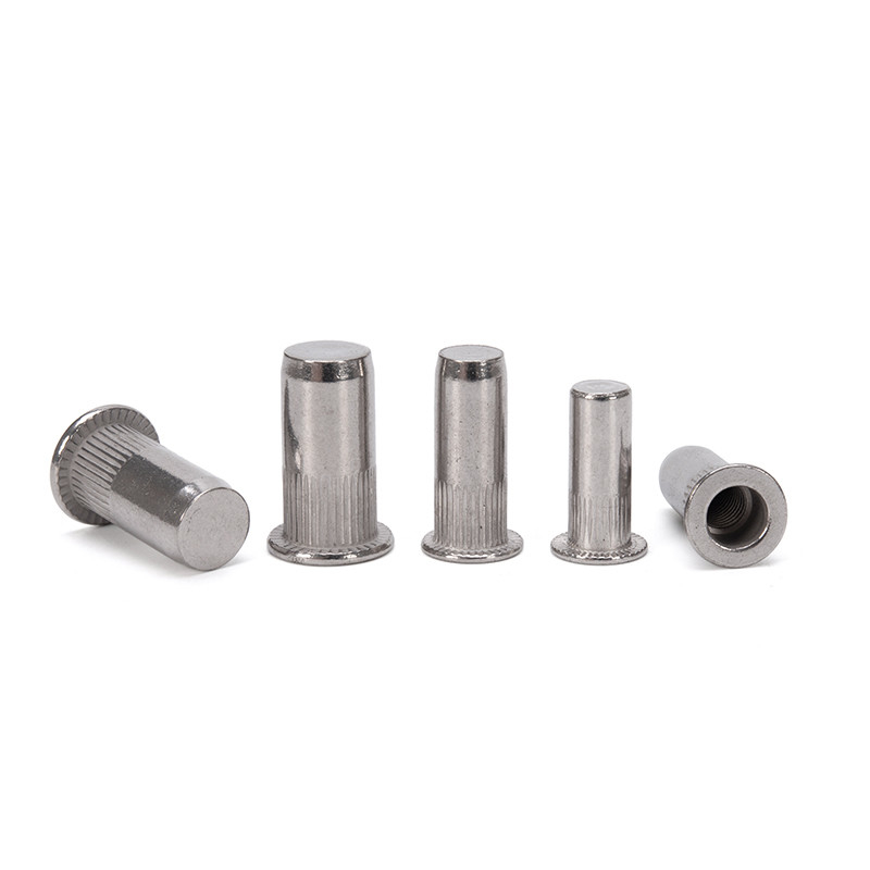 Grade DIN Standard Open End Knurled Body Insert Rivet Nut M3 M4 M5 M6 M8 M10 M12 SS304 Stainless Steel A2-70 Zinc Plated