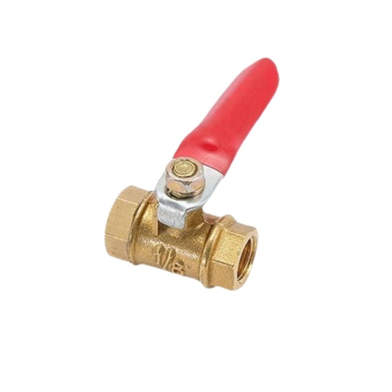 6-12MM Hose Barb Inline Pipe Fittings Brass Water Oil Air Gas Fuel Line Shutoff Ball Valve for Pneumatic Connector Handle