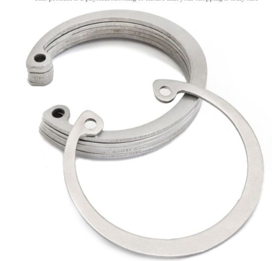 Stainless Steel Circlip DIN 471 for M3M4M5M6M8M10M12M14M16M240M18M20M22M24M27 Bronze Material Customize Size Heavy Industry
