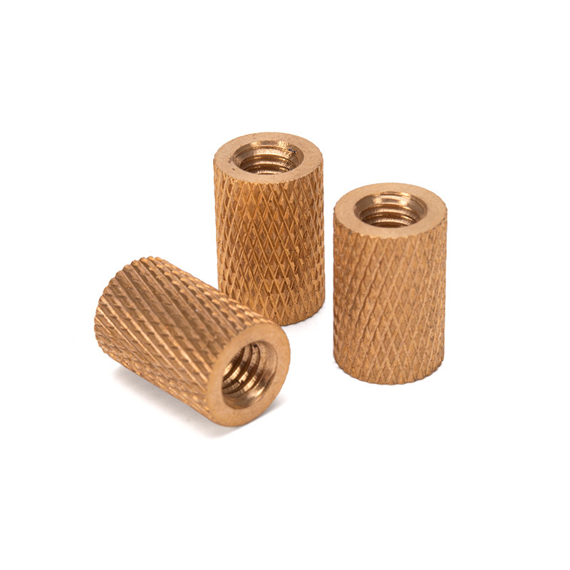 Metric Measurement Stainless Steel Reticulated Pattern Molded Cylindrical Slotted Injection Brass Insert Nut for Toy