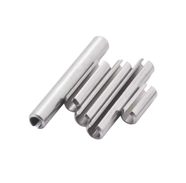 304 Stainless Steel Roll Slotted Spring 65Mn Elastic Cotter Pin in DIN 1444 Standard for Industrial Machinery Parts