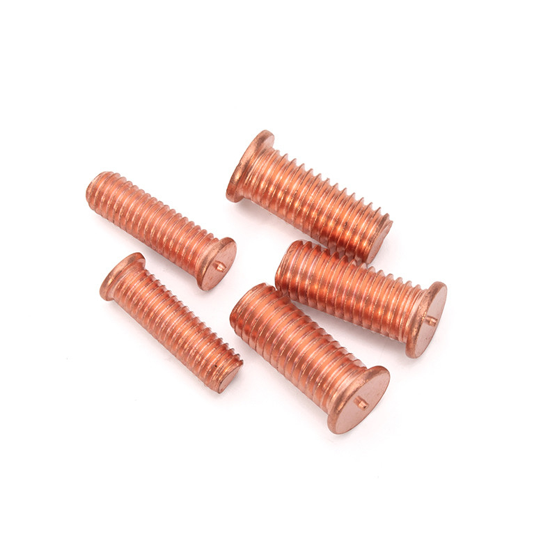 ANSI/ASME Standard Stainless Steel M4 M5 M6 M8 M10 Welding Screw Cd Weld Studs with Brass Plated Finish and Welding Point