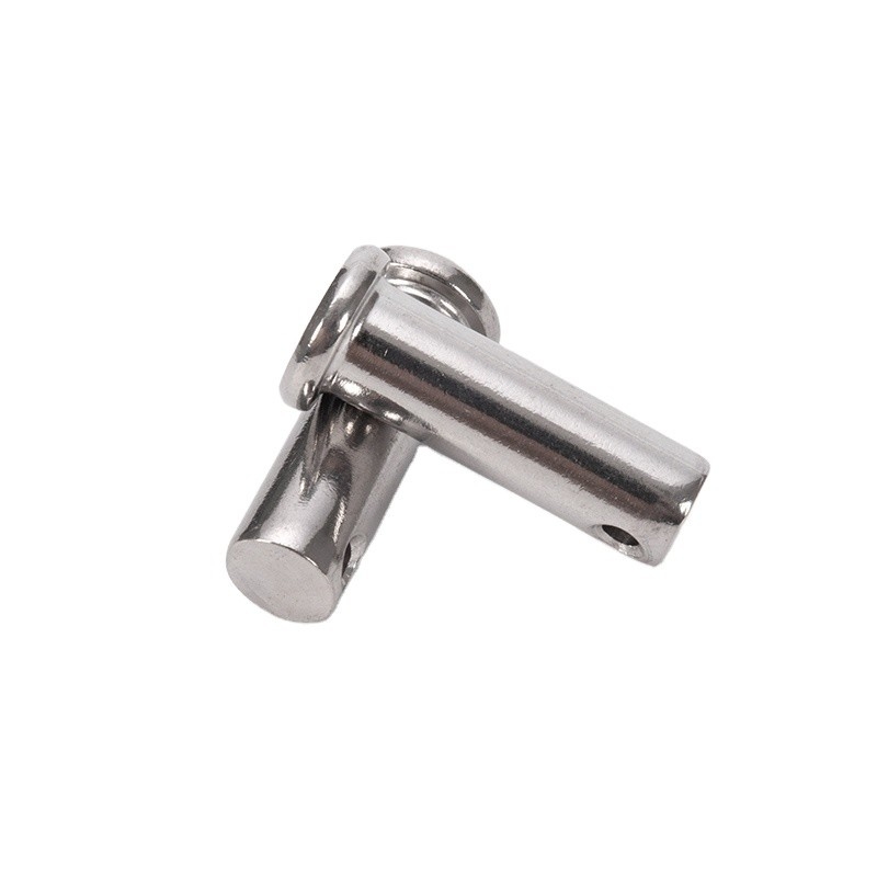 Steam Oxide Nitride Finish Custom Clevis Pin with Small Head and Split Pin Hole Stainless Steel Retaining Spring R Clip Cotter Pins