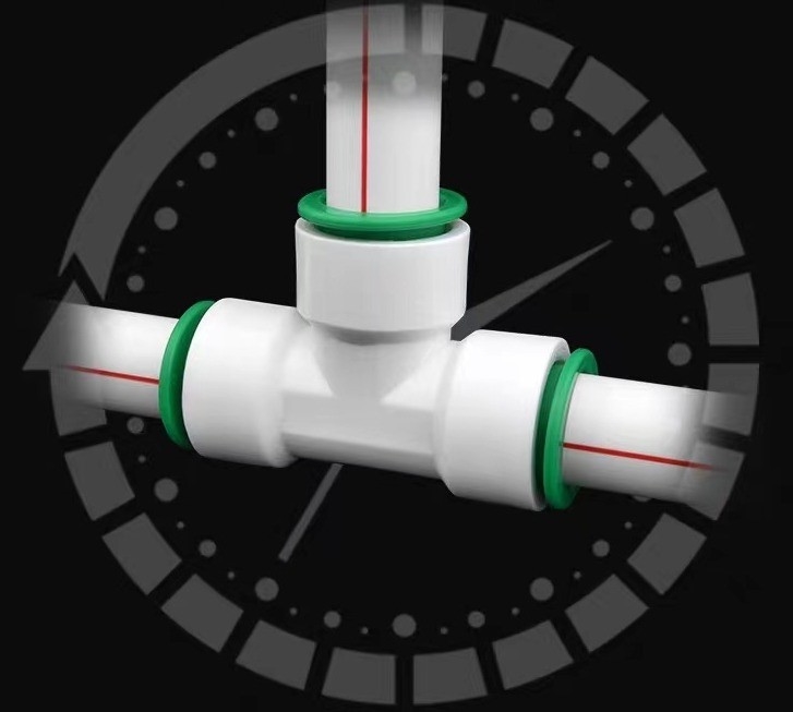 PPR Fittings Water Supply Customized Support ODM Round Head Casting Quick Connector for Pipe Plug Connection Water