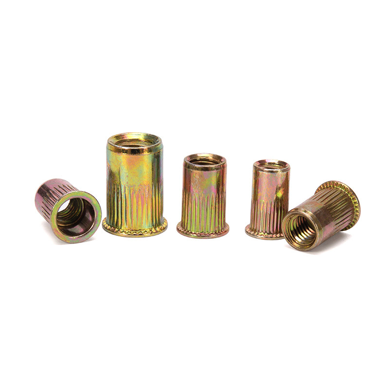 304 Stainless Steel Metric Rivnut Threaded Rivets M3 M4 M5 M6 Knurled Zinc Plated Blind Rivet Nut for Heavy Industry
