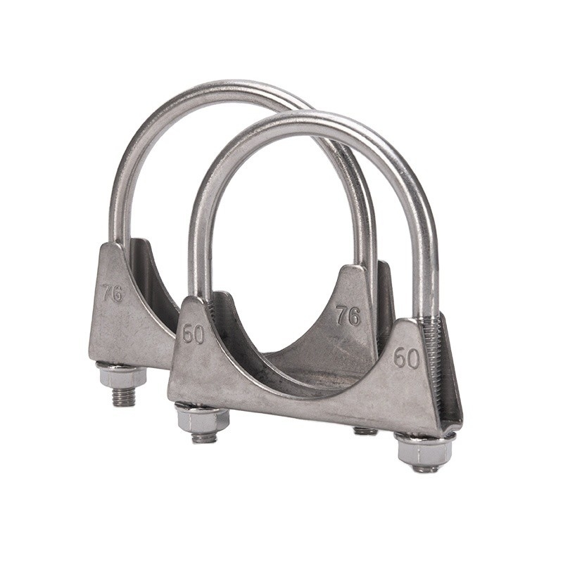 INCH Measurement System ANSI/ASME Standard U Bolt Carbon Steel Exhaust Steel Muffler Pipe Clamps for Car M5 M6 M8 M10