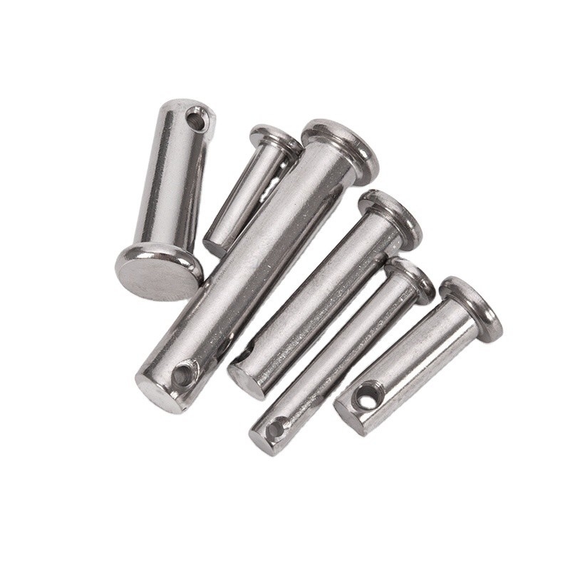 Longer Life TiCN Finish Stainless Steel Pin Shaft Flat Head Perforated Cylindrical Positioning Pin for Precise Alignment