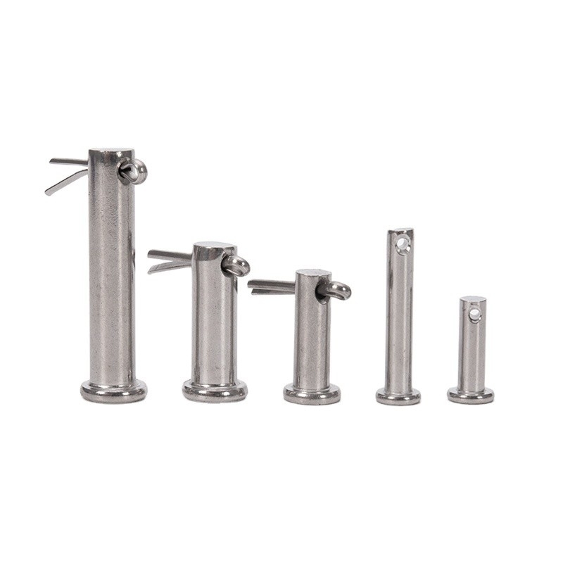 304 316 A2 A4 Stainless Steel Flat Head Safety Lock Clevis Pins for Food Processing Equipment Bright Finish Uncoated