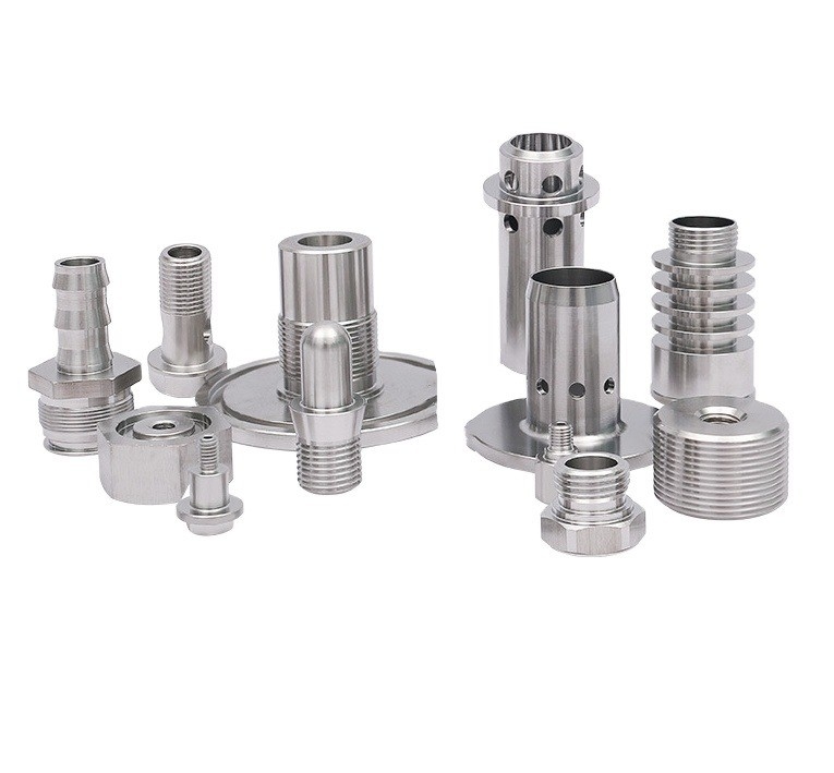 Custom Stainless Steel Mechanical Part Cnc Machining Pipe Lines Connect with Equal High Precision CNC Services 1/2' 4