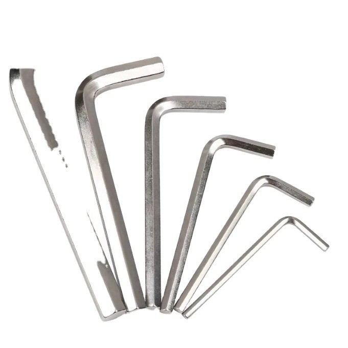 Durable L-shaped Hex Wrench Set Carbon Steel 3mm 4mm 5mm 6mm Industrial Grade Allen Key Set Max Torque Capacity 2000lb-ft
