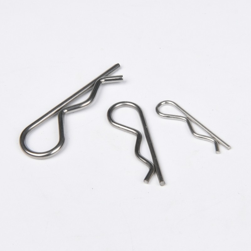 Stainless Steel A2 A4 R Pins Shaft Retaining Pin Hair Spring Cotter Pin with DIN94 Standard and Longer Life TiCN Finish