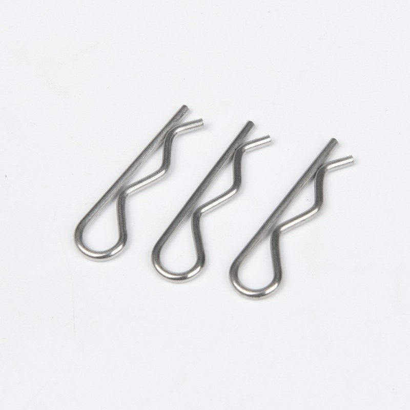304 316 A2 A4 Stainless Steel Steam Oxide Nitride Finish R Shape Split Pins Cotter Clips for Construction in Bright Finish