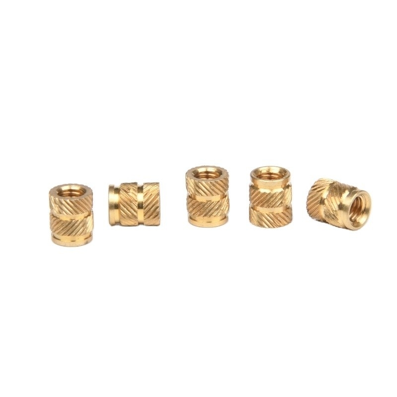 Imperial Inch Measurement System Brass Threaded Insert Nut Knurled Nuts with Chrome Plated Finish M3 M4 M5 M6 M8 M10 M12